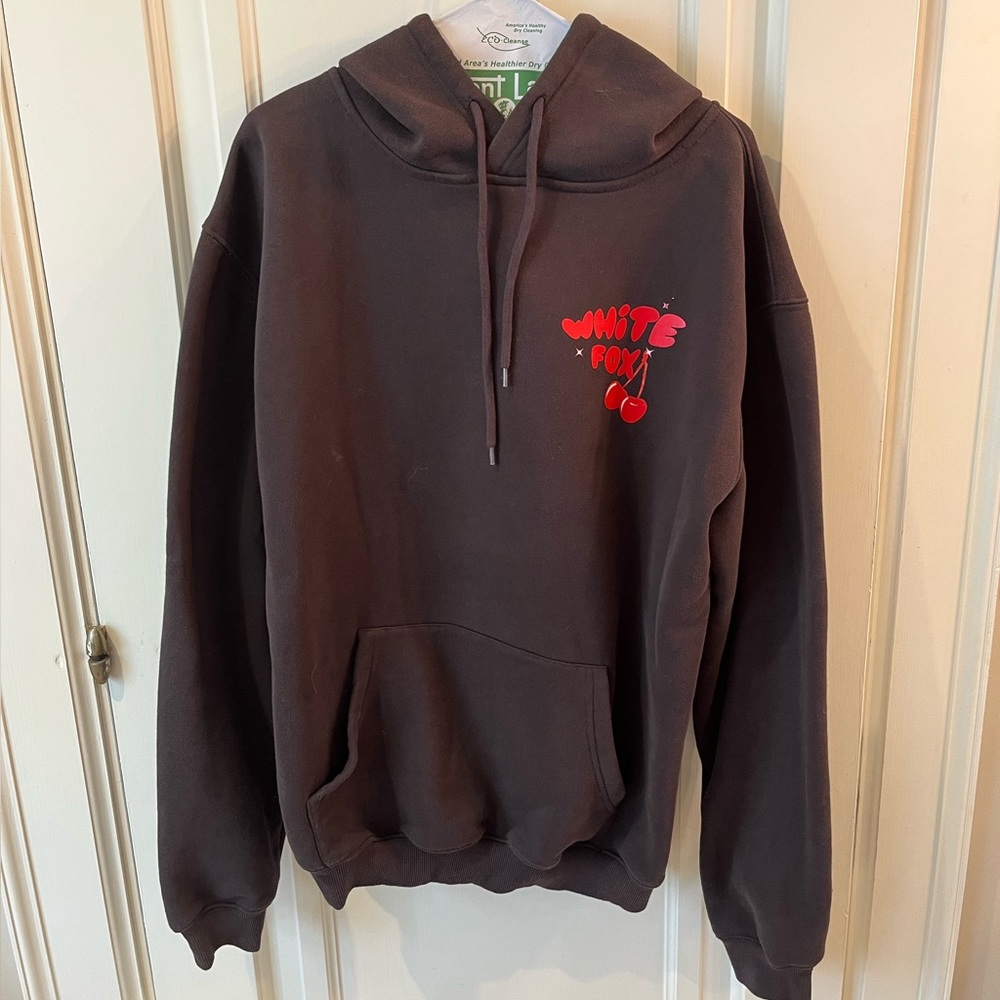 White fox- cherry bomb hoodie